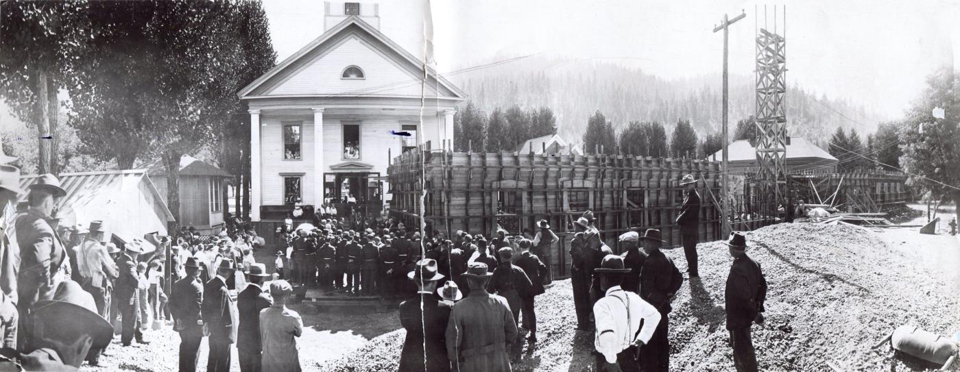 Construction of the New Courthouse - Dedication of Cornerstone September 11, 1919